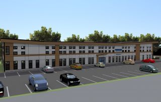 Horizon's west elevation render