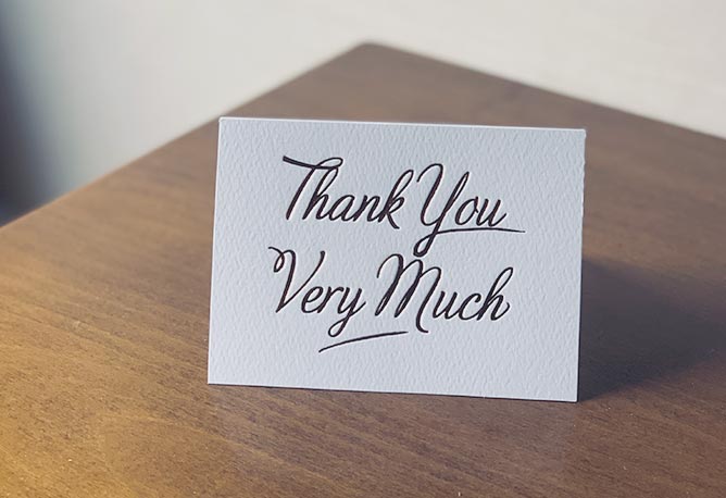 thank you card pastor