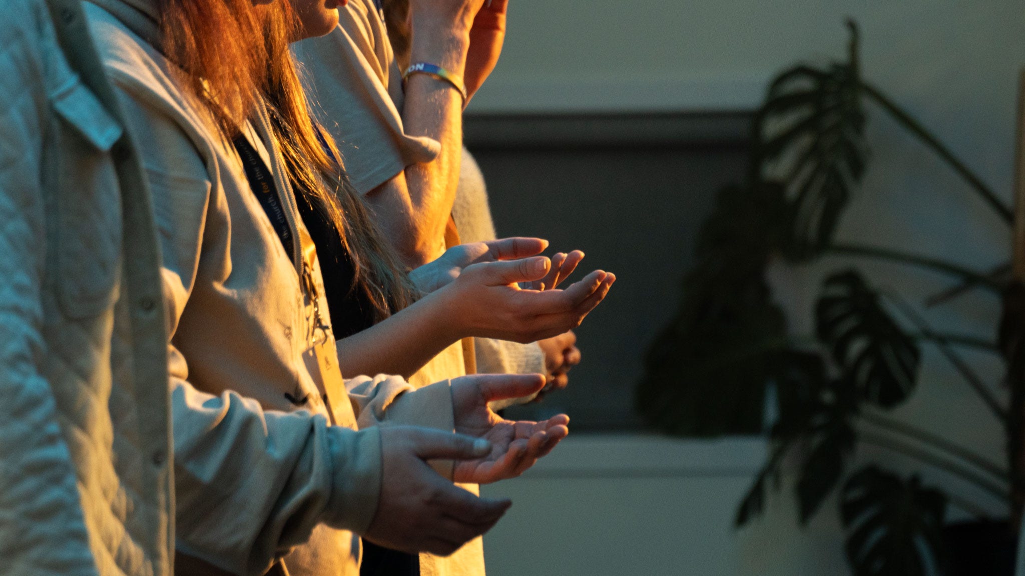 Youth in worship at NRG 2025